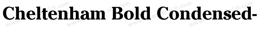 Cheltenham Bold Condensed字体转换